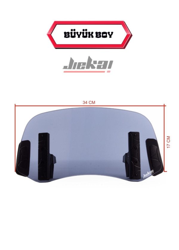 Dikiz aynalı Universal Çift Bağlantılı Asansörlü Deflektör * FÜME 34 X 17