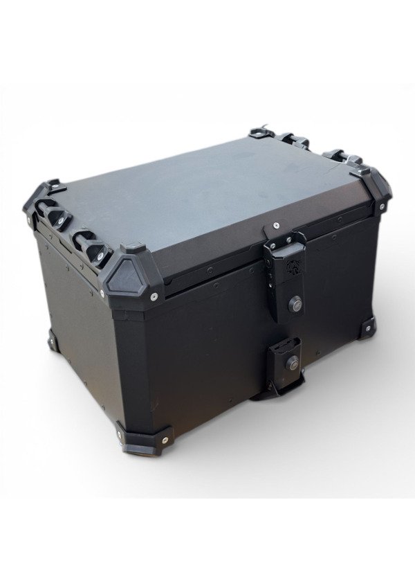 Moto Üçel Universal 45 lt Alüminyum Motosiklet Çantası Siyah - Standart- A+++ Kalite