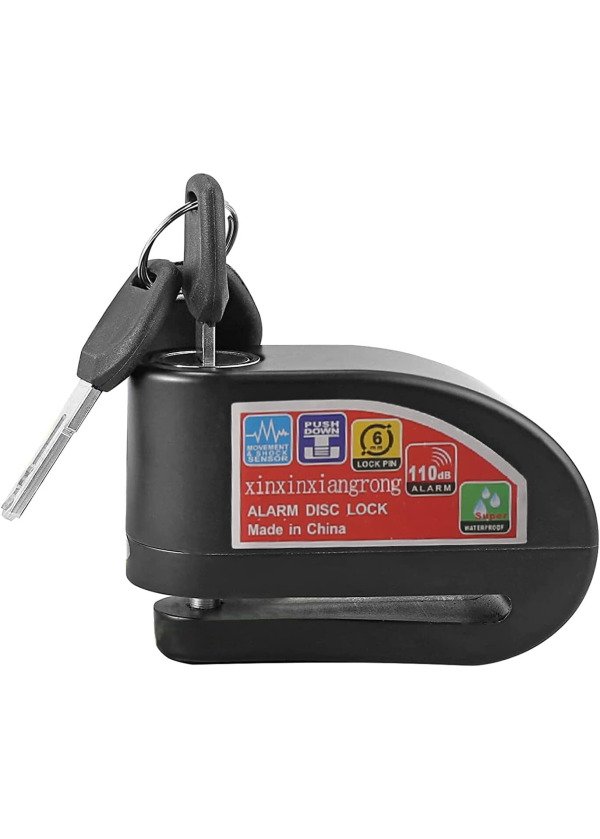 Alarm Disk Kilidi Motosiklet Kilidi, Hatırlatma Kablosuı ile Disk Fren Kilidi 110db,  Disk Kilidi
